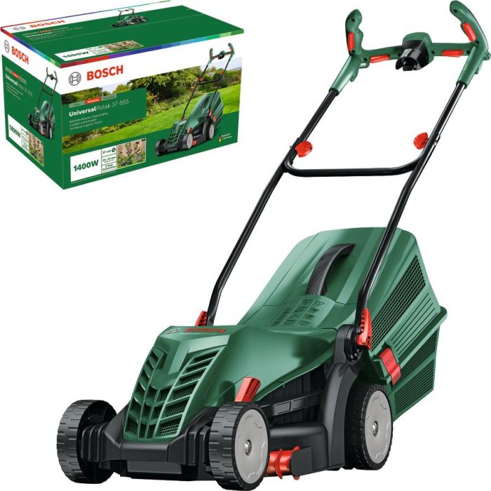 Газонокосарка мережева Bosch UniversalRotak 37-555 1400Вт 37см 40л 27-50мм 15.5кг