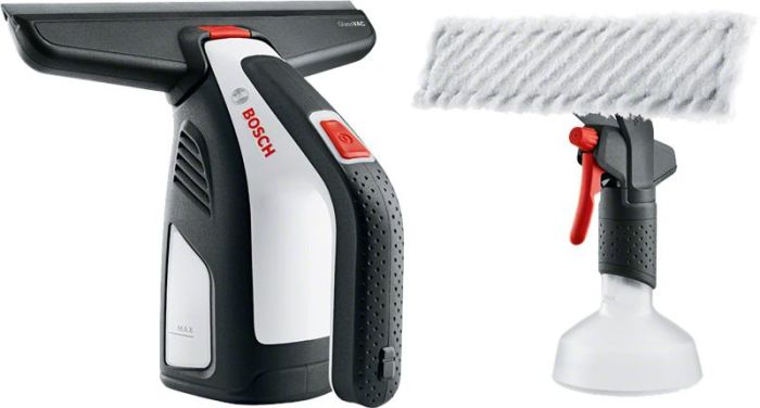 Пилосос Bosch GlassVAC Solo Plus віконний, акумуляторний, для миття вікон, 2Аг, до 30 хв, 0.7 кг, пульв.