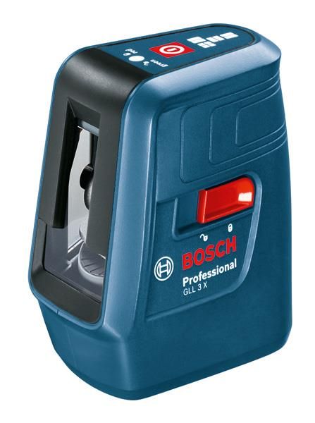 Нівелір лазерний Bosch Professional GLL 3 X до 15м ±0.5мм/м червоний промінь 0.5кг