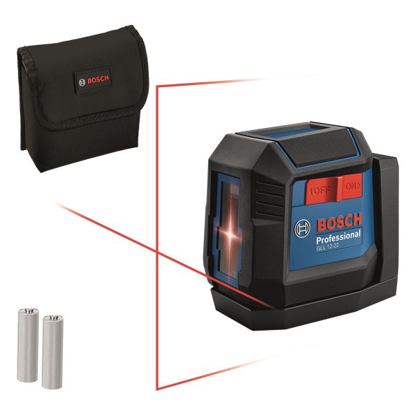 Нівелір лазерний Bosch Professional GLL 12-22 до 12м 0.3мм/м червоний промінь чохол 0.35кг
