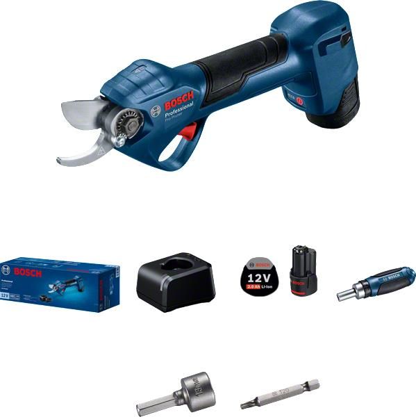 Секатор акумуляторний Bosch Professional Pruner, 12В, 2х3А·год, D різу 25мм, 1000гр