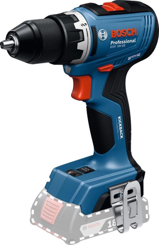 Шурупокрут-дриль акумуляторний Bosch Professional GSR 18V-65 18В 31·63Нм 0-550·0-2100об/хв 1.06кг без АКБ та ЗП