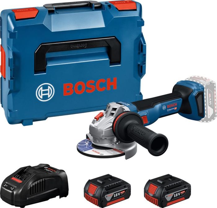 Шліфмашина кутова акумуляторна Bosch Professional GWS 18V-11 125мм 18В 2x5А·год 0-9000об/хв 1.7кг кейс ЗП GAL1880CV