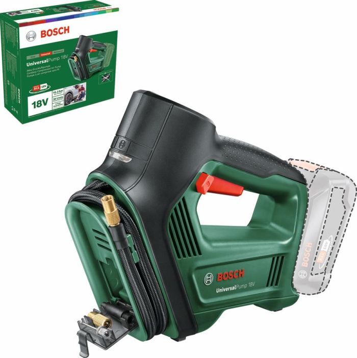 Компресор автомобільний акумуляторний Bosch UniversalPump, 18В, без АКБ та ЗП