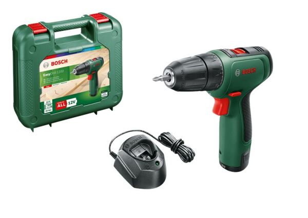 Шурупокрут-дриль акумуляторний Bosch EasyDrill 1200 12В 1х1.5А·год 30Нм 0-400·1500об/хв 0.94кг кейс