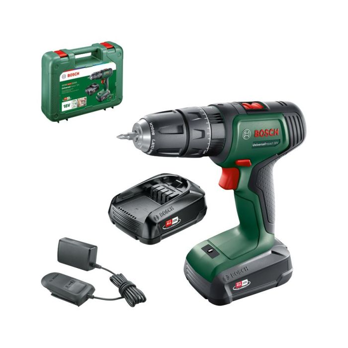 Шурупокрут-дриль акумуляторний Bosch UniversalImpact 18В 2х1.5А·год 20Нм 0-440·0-1450об/хв кейс ЗП 1.3кг