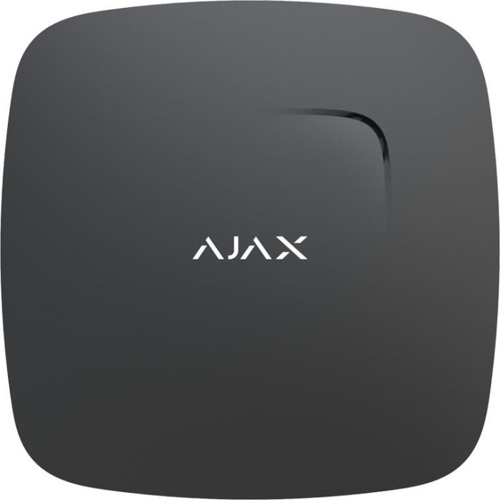 Датчик диму Ajax FireProtect, Jeweler, бездротовий, чорний