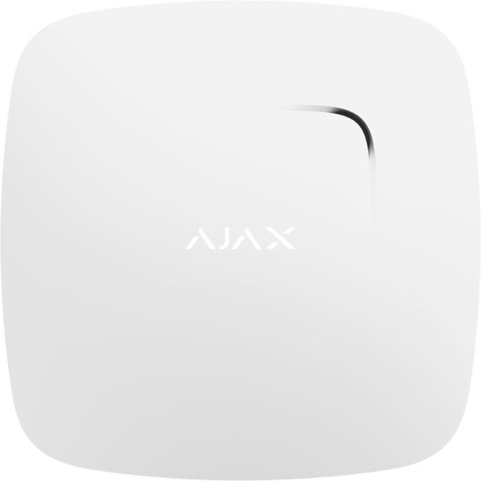 Датчик диму і чадного газу Ajax FireProtect Plus, Jeweler, бездротовий, білий