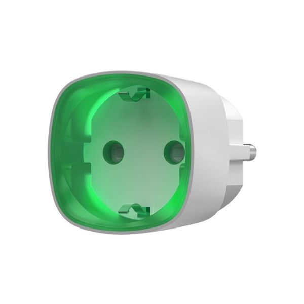Розумна розетка Ajax Socket, 230V, 11А, 2.5 кВт, jeweller, бездротова, білий