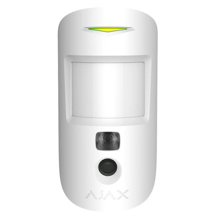 Датчик руху з фотофіксацією Ajax MotionCam, Jeweler, бездротовий, білий (10309.23.WH1)