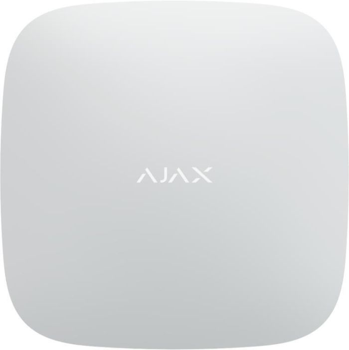 Інтелектуальна охоронна централь Ajax Hub 2 Plus, gsm, ethernet, wi-fi, jeweller, бездротова, білий
