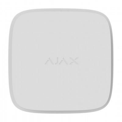 Датчик диму, температури та чадного газу Ajax, FireProtect 2 SB Heat Smoke CO Jeweler, незмінна батарея, бездротовий, білий