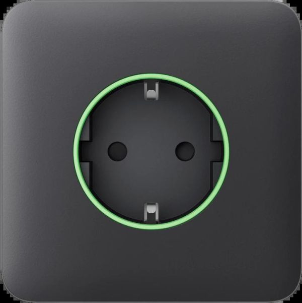 Передня панель для вбудованої розетки Ajax SoloCover for Outlet smart, Jeweler, бездротової, graphite