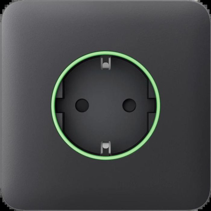Передня панель для вбудованої розетки Ajax SoloCover for Outlet smart, Jeweler, бездротової, graphite