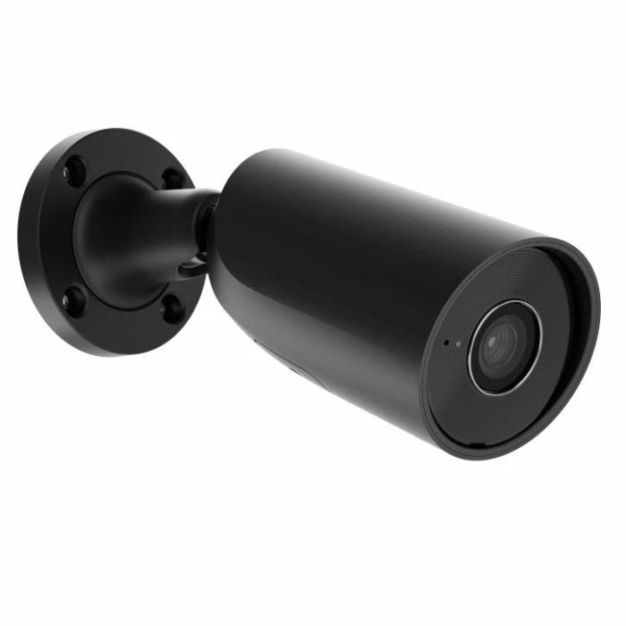 IP-Камера дротова Ajax BulletCam, 5мп, 4мм, Poe, True WDR, IP 65, ІЧ 35м, аудіо, кут огляду 75°до 85°, вулична, чорна