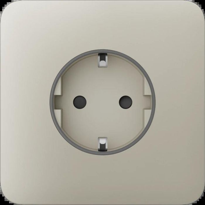 Передня панель для вбудованої розетки Ajax SoloCover for Outlet Basic, ivory