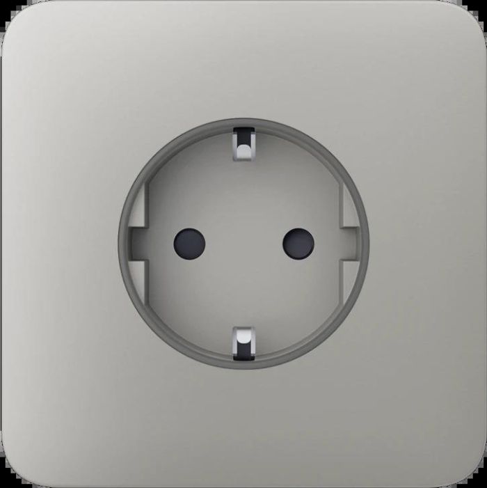 Передня панель для вбудованої розетки Ajax SoloCover for Outlet Basic, oyster