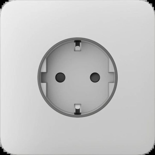 Передня панель для вбудованої розетки Ajax SoloCover for Outlet Basic, білий