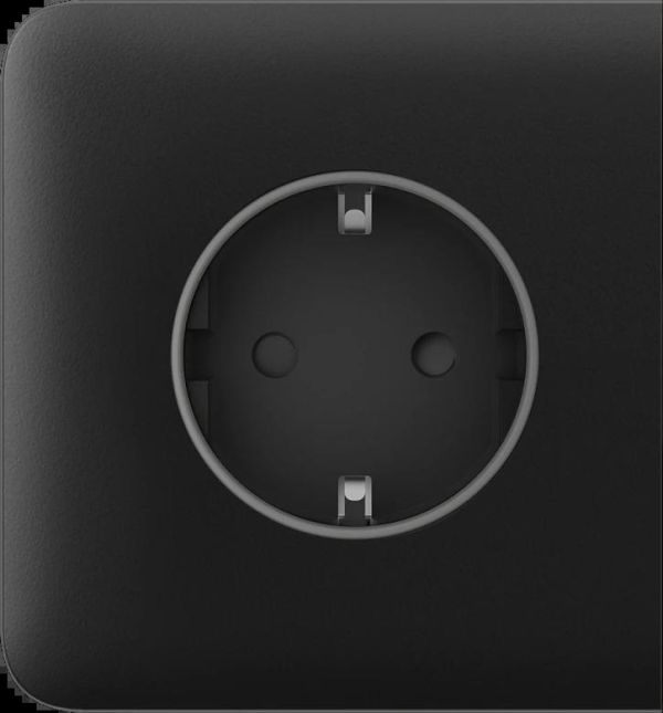 Бічна панель для вбудованої розетки Ajax SideCover for Outlet Basic, чорний