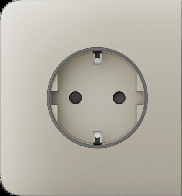 Бічна панель для вбудованої розетки Ajax SideCover for Outlet Basic, ivory