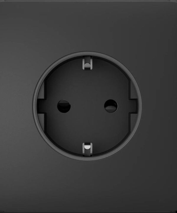 Центральна панель для вбудованої розетки Ajax CenterCover for Outlet Basic, graphite