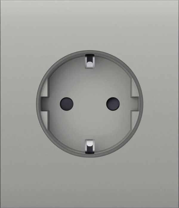 Центральна панель для вбудованої розетки Ajax CenterCover for Outlet Basic, oyster