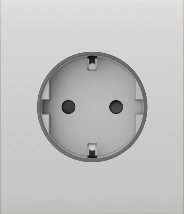 Центральна панель для вбудованої розетки Ajax CenterCover for Outlet Basic, білий