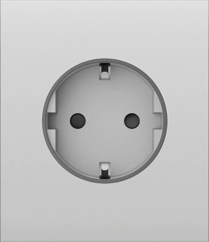 Центральна панель для вбудованої розетки Ajax CenterCover for Outlet Basic, білий
