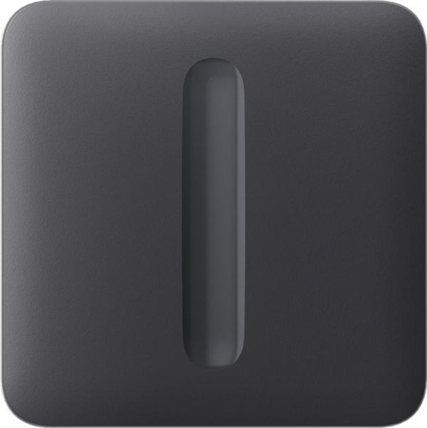 Кнопка для одноклавішного вимикача димера Ajax SoloButton Dimmer 1-gang 2-way for LightSwitch, Jeweler, бездротовий, graphite