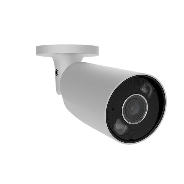 IP-Камера дротова Ajax BulletCam HL white, 8мп, 4мм, гібридне підсвічування IR 50м, білий Led 50м, Poe, True WDR, IP 65,  аудіо, кут огляду 75° до 85°, вулична,