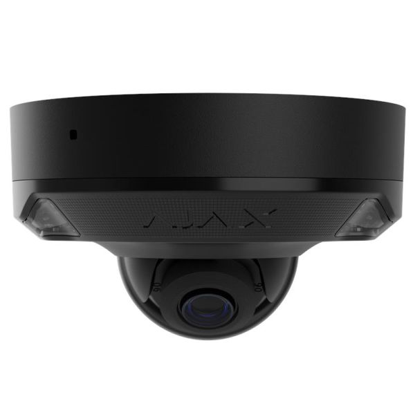 IP-Камера дротова Ajax TurretCam HL black 5мп, 2.8мм, гібридне підсвічування IR 50м, білий Led 50м, Poe, True WDR, IP 65, ІЧ 50м, аудіо, кут огляду 100° до 110°