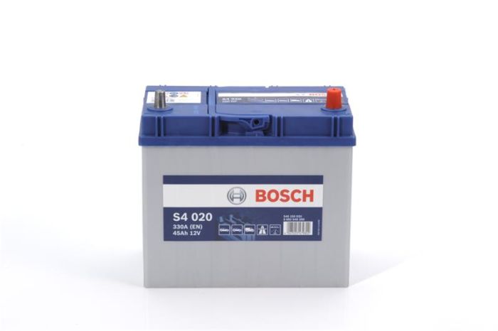 Акумулятор Bosch S4 12В 45А·год 330А R+ тонкий конус (JIS Asia) (0 092 S40 200)