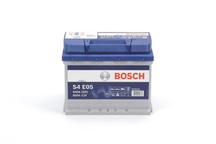 Акумулятор Bosch S4 12В 60А·год 640А R+ (0 092 S4E 051) (0 092 S4E 050)