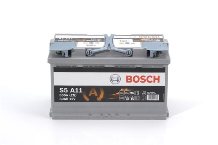 Акумулятор Bosch S5 AGM 12В 80А·год 800А R+ (0 092 S5A 110)