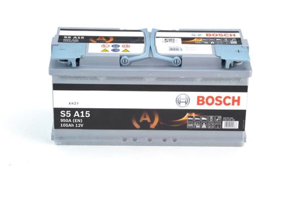 Акумулятор Bosch S5 AGM 12В 105Аг 950А R+ (0 092 S5A 150)