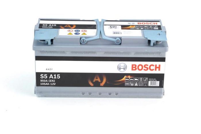 Акумулятор Bosch S5 AGM 12В 105Аг 950А R+ (0 092 S5A 150)