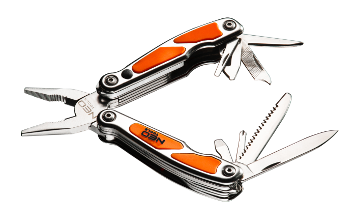 Мультитул Neo Tools, міні, 10 елементів, з LED