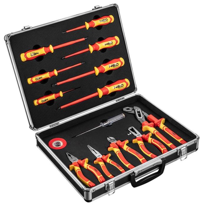 Набір інструментів Neo Tools, для електрика 1000В, CrV та S2, 13шт