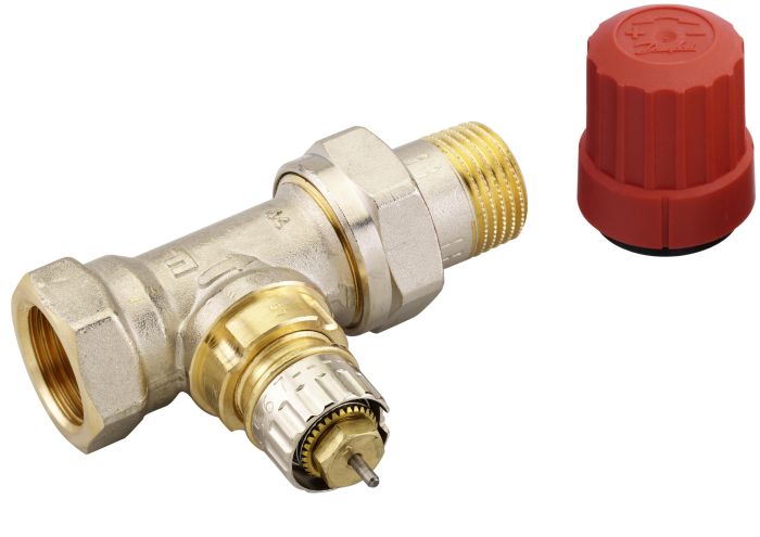 Клапан термостатичний Danfoss RA-N, DN15, вх. 1/2" - вих. 1/2", прямий