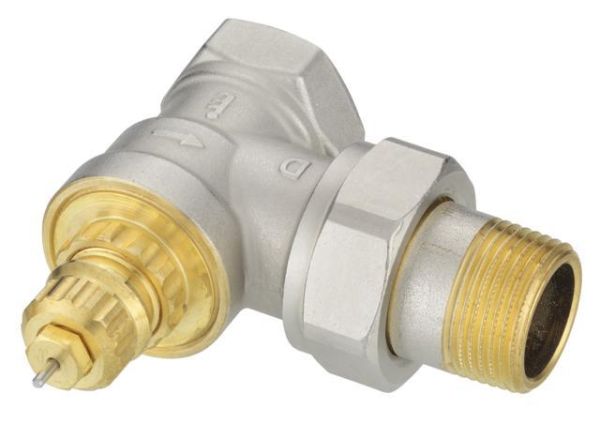 Клапан термостатичний Danfoss RA-G, DN20, вх. 3/4" - вих. 3/4", кутовий, нікель