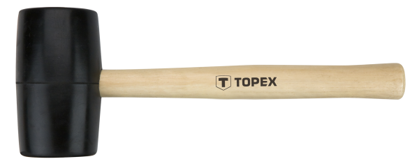 Киянка гумова TOPEX 450г 58мм руків'я дерев'яне