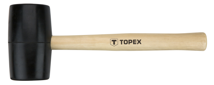 Киянка гумова TOPEX 450г 58мм руків'я дерев'яне