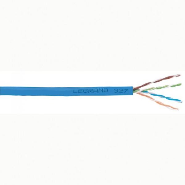 Кабель "вита пара" Legrand  CAT 6 U-UTP, 305м, AWG 23/1, LCS2, LSZH, синій, метр