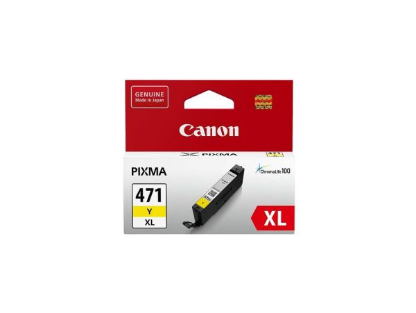 Картридж струменевий Canon CLI-471Y XL PIXMA MG5740/MG6840 Yellow