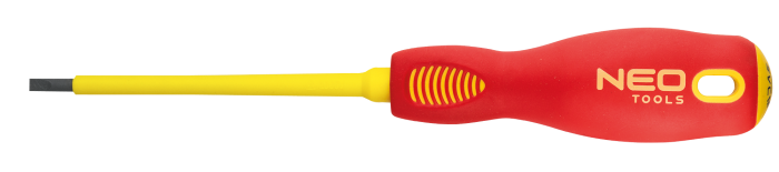 Викрутка Neo Tools плоска, діелектрична, SL3x100мм, сталь SVCM