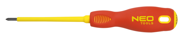 Викрутка Neo Tools хрестова, діелектрична, PZ2x100мм, сталь SVCM