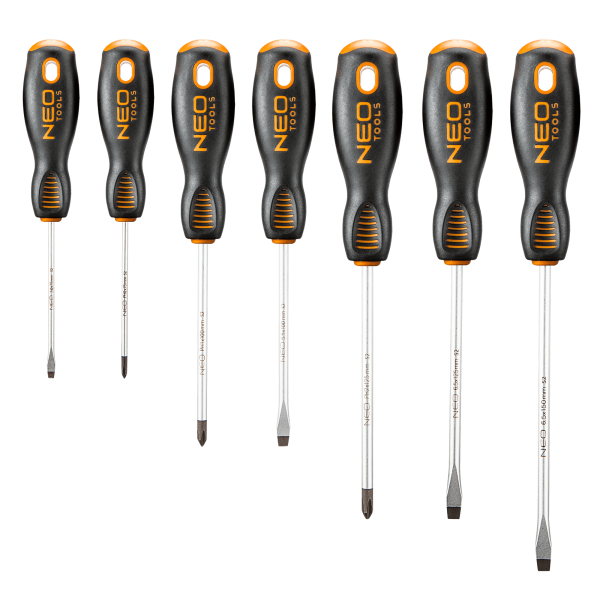 Викрутки Neo Tools SL,PH, сталь S2, набір 7шт