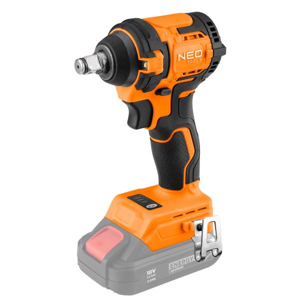 Гайковерт ударний Neo Tools Energy+ 18В 350Нм 2500об/хв 1/2" 3 швидкості 1.1кг без АКБ та ЗП