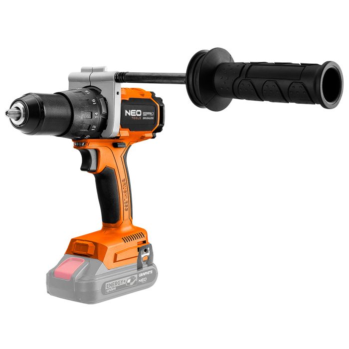 Шурупокрут-дриль акумуляторний Neo Tools Energy+ 18В 100Нм 0-480·0-1900об/хв 1.56кг без АКБ та ЗП