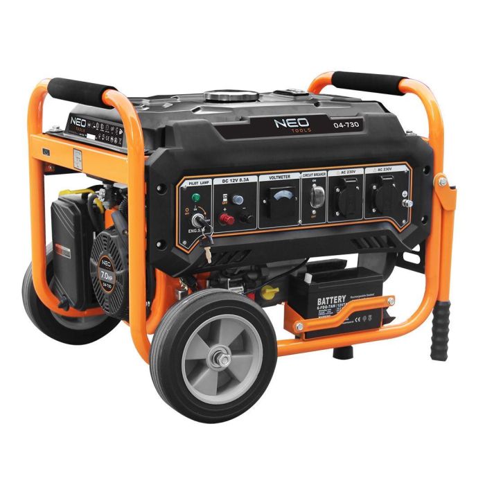 Генератор бензиновий Neo Tools 230В, 2.8/3кВт, електростартер, 45кг
